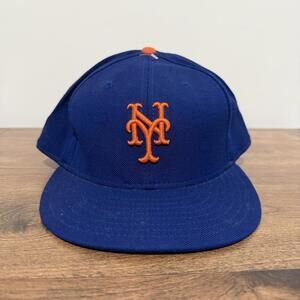 Vintage New York Mets MLB Fitted Hat 8 Blue New Era Men’s
